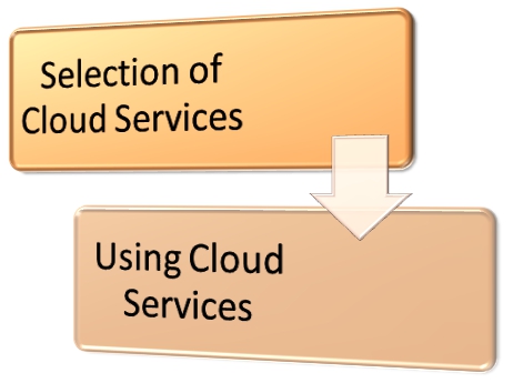 There are broadly speaking two key stages for cloud service adoption.